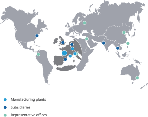 Key figures - Acteon representation around the world